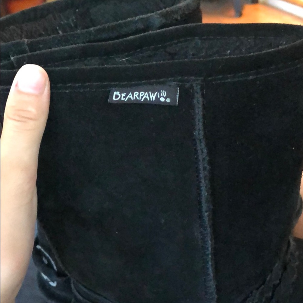 Black fuzzy boots